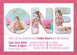 Sample Invitation Card For First Birthday Party Pink Birthday Invitation Card Format Birthday Card Template Happy Birthday Invitation Card 1st Birthday Invitations