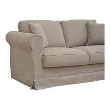 Vous recherchez un canapé convertible 2 places ? Canape Convertible 2 Places En Tissu Beige Crowson Canapes Convertibles Interior S