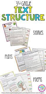Are You Looking For A Way To Teach Your Third Graders Text Structure Of Stories Dramas And Poems Th 3rd Grade Reading Third Grade Reading Reading Worksheets