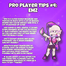 Emz was a bit of a challenge, took a little while to get her hair flow/style right and she came with a whole bunch of accessories! Pro Player Tips 4 Emz Brawlstars