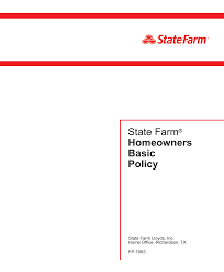 If you have difficulty getting insurance, call your state's department of insurance and ask for information for assigned risk carriers in your area. Https Compare Opic Texas Gov Storage Fileuploads Statefarm Basic Policy Fp 7963 Pdf