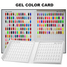 216 Model Nail Gel Polish Color Display Box Book Dedicated White Nail Gel Polish Display Card Chart With Tips Nail Stickers Nail Wraps From Sophine01