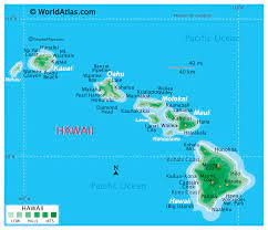 The road to hana is a 36 mile well paved and maintained highway that connects east maui to the rest of the island. Hawaii Karte Geographie Von Hawaii Karte Von Hawaii Worldatlas Com