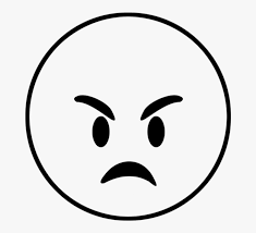 Transparent Angry Emoji Png Angry Emoji Black And White Png Download Transparent Png Image Pngitem