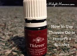 Place one slice onto the splinter and hold it there without applying pressure. How To Remove Splinters Using Thieves Oil Essential Oils