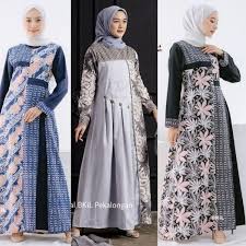 Maybe you would like to learn more about one of these? Model Baru Baju Batik Wanita Gamis Batik Modern Batik Kombinasi Shopee Indonesia