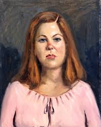 George Shane (iowa, 1906 1969), "woman Sewing"., Oil On Canvas, 16" X 20".  Framed 24.5" X 29".