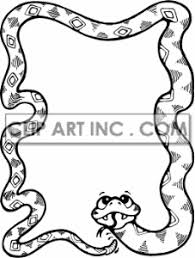 Black And White Snake Clipart Cute Black And White Rattle Snake Border Scrapbook Art Clip Art Art