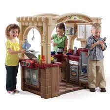 Kidkraft ultimate corner play kitchen kidkraft farm to table play kitchen set hape gourmet chef kitchen and cookware set step2 best chef's kitchen set step2 upscale party time kitchen rainbow sophia timeless wood kids play kitchen melissa & doug chef's kitchen pretend play set. Grand Walk In Kitchen Grill Kids Play Kitchen Step2