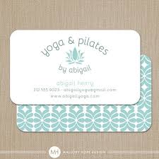 Yoga Instructor Or Pilates Instructor Modern Business Card Calling Card Mommy Card Yoga Instructor Business Card Business Card Inspiration Name Card Design
