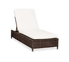 Torrey All Weather Wicker Single Chaise With Cushion Set At Pottery Barn Outdoor Outdoor Wicker Chaise Lounge Outdoor Lounge Furniture Lounge Chair Outdoor