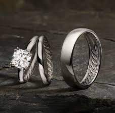 Dy Eden Engagement Ring And Wedding Bands By David Yurman David Yurman Engagement Ring David Yurman Engagement David Yurman Mens Wedding Bands