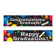Happy Graduation Banner Bazaar Novelty