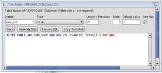 Apache Derby Add Column To Derby Database Tables Via The Alter Table Command
