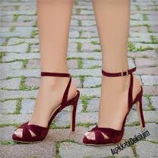 Jelgava Suet Bordo Capraz Bantli Topuklu Ayakkabi Claret Red Shoes Heels Topuklular Topuklu Ayakkabilar Yuksek Topuklu Ayakkabilar