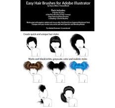 Sketchy and line art brushes. How To Vector Hair With Brushes In Adobe Illustrator