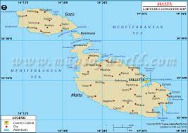 Discover our hd country maps ready to zoom malta is a republic founded in 1964 and located in the area of europe, with a land area of 317 km². Malta Latitude And Longitude Map