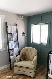 Safari animal prints on botanical wallpaper for the nursery. The Best Gray Paint Colors For A Nursery