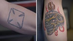 Crip 6 point star tattoos are also usually blue. People Change This Tattoo Artist Is Traveling The Us Covering Racist And Gang Tattoos Free Of Charge Cbs8 Com