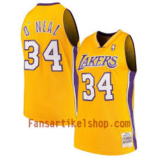 Unsere lakers trikot shop angebote ist mit uniformen für alle heißesten los angeles spieler wie lebron james, brandon ingram und lonzo ball bestückt. Nba Los Angeles Lakers Trikot Shaquille O Neal 34 Hardwood Classics Gelb Swingman Herren