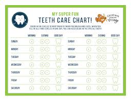 56 Genuine Childrens Dental Chart