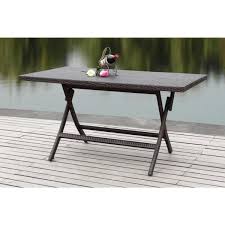 You can go for nilkamal folding dining table, supreme folding dining table, godrej interio folding dining table, or the hometown folding dining table. Safavieh Dilettie Brown Rectangle Folding Rattan Outdoor Dining Table Pat2003a The Home Depot