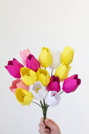 Fold a pretty origami cactus with a flower that sits in a pot! How To Make A Paper Tulip Free Template Papershape