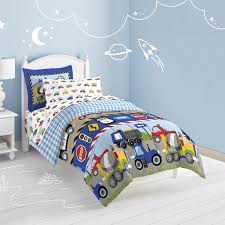 Free shipping for many items! Dream Factory Trains And Trucks 5 Piece Comforter Set Boys Blue Twin Mainly Bedding