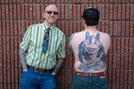 If you would like to get tattooed please fill out the contact form. Maine Man S Full Back Tattoo Of Jar Jar Binks Makes Him An Internet Star Sort Of