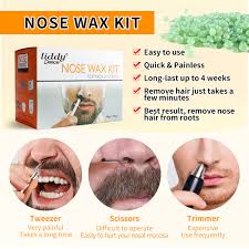 Sold by pinkiou store , fulfilled by walmart. Buy Nose Wax Nose Hair Wax Kit For Men And Women Nose Hair Removal Wax 50g Wax 20 Wax Applicators 10 Nose Wax Pod 1 Measuring Cup 8 Moustache Stencils Online In Indonesia B07tkk1226