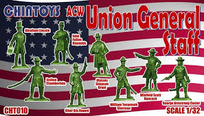 Artillery & crew pewter set #2 cannon civil war (low inventory) $ 59.95. Michigan Toy Soldier Company Chintoys American Civil War Union General Staff