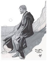 Obi Wan Kenobi By Adam Hughes Love This Piece The Sadness In Obi Wan Is So Strong Here Tho Star Wars Art Star Wars Obi Wan Kenobi Art