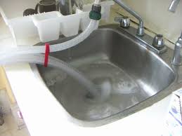 a washing machine to a kitchen sink