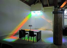 Reading Room Showing Solar Spectrum Colors Of Library Rainbow Art Installation Www Erskinesolarart Net Light Art Installation Light Art Installation Art