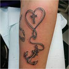 Contrary to the common belief, anchor tattoo doesn't only belong to sailors or anyone has a job related with the sea. Heart Cross And Anchor Tattoo Meaning Tattoo