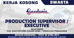 115.roti gardenia 116.smart tunnel berhad 117.malakoff berhad 118.gas malaysia berhad 119.mph bookstore 120.vads berhad 121.linkedua berhad 122.putra lrt 123.star lrt 124.rapid kl berhad 125.hei tech padu berhad 126.tabung haji berhad 127.berita publishing berhad 128.media prima berhad 129.mrcb berhad 130.felda berhad 131.uniasia insurance Kerja Kosong Production Supervisor Executive Gardenia Food Industries Sdn Bhd Jawatan Kosong Terkini Negeri Sabah