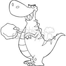 Maybe you would like to learn more about one of these? Black And White Outline Of A Trex Dinosaur Clipart Commercial Use Gif Jpg Png Eps Svg Pdf Clipart 383353 Graphics Factory