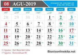 92 kalender 2020 lengkap dengan hari merah dan cuti bersama kalender 2020 lengkap dengan hari merah. Kalender Agustus 2019 Kalender Legian Tanggal