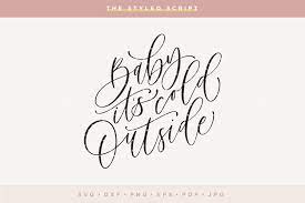 Download Baby It S Cold Outside Svg 377734 Hand Lettered Design Bundles