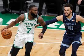 The boston celtics announced star jaylen brown will miss the remainder of the season after suffering a torn scapholunate ligament in his left wrist that will require surgery. Jaylen Brown Scores A Career High 42 Points As Celtics Rout Grizzlies