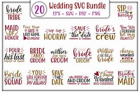 Svg cut files are a graphic type that can be scaled to use with the silhouette cameo or cricut. Wedding Design Bundle Graphic By Graphicsbooth Creative Fabrica