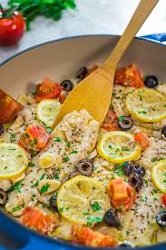 Lightly spray a baking dish with nonstick spray. Healthy Cod Fish Skillet Cooktoria