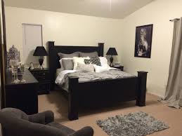 Black And Silver Bedroom Black Grey And White With A Little Bit Of Glam Master Bedrooms Decor Bedroom Decor Black And Grey Bedroom