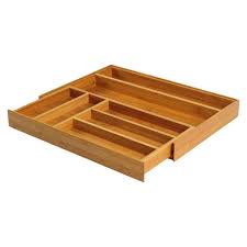 bamboo expandable flatware drawer