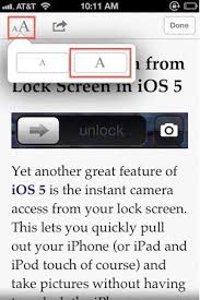 How To Increase Font Size In Safari On Iphone Iphone Instant Camera Ipod Touch