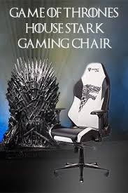 Game Of Thrones House Stark Gaming Chair Game Of Thrones Houses House Stark Gaming Chair