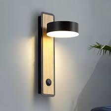 Wooden Led Wall Lamp With Switch Bedroom Living Room Nordic Modern Wall Light Aisle Study Reading Sconce White Black Wall Lamps Wall Lamps Aliexpress
