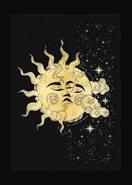 When The Sun Kissed The Moon Astrology Art Sun Art Celestial Art