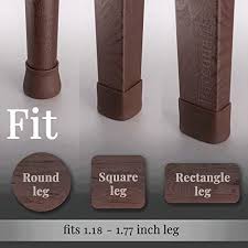 16 Pcs Dark Walnut Color Silicone Chair Leg Floor Protectors Anti Slip Furniture Silicon Pr Chair Legs Chair Leg Floor Protectors Furniture Legs