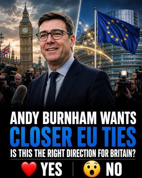 Burnham 'not leaning either way' on future ties with EU, No 10 says